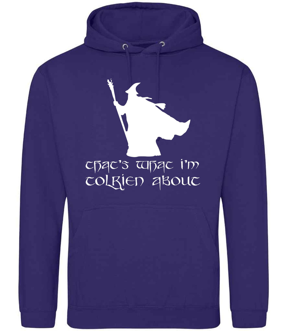 Thats What Im Tolkien About hoodie in ultra violet