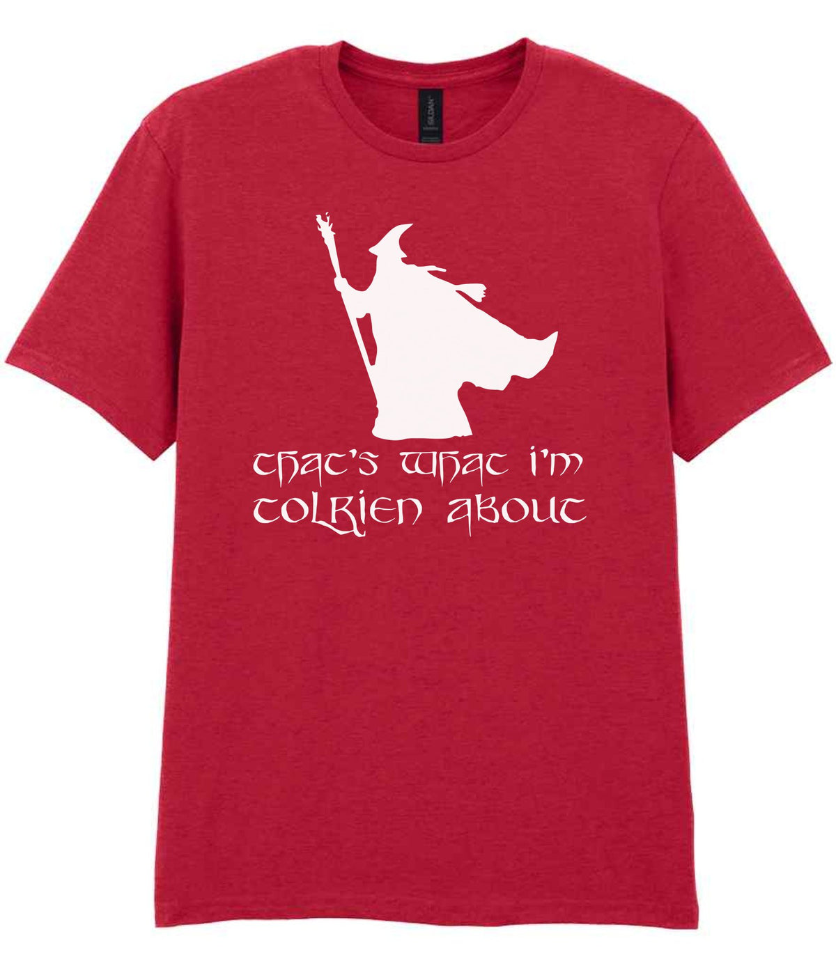 Thats What Im Tolkien About t-shirt in cherry red