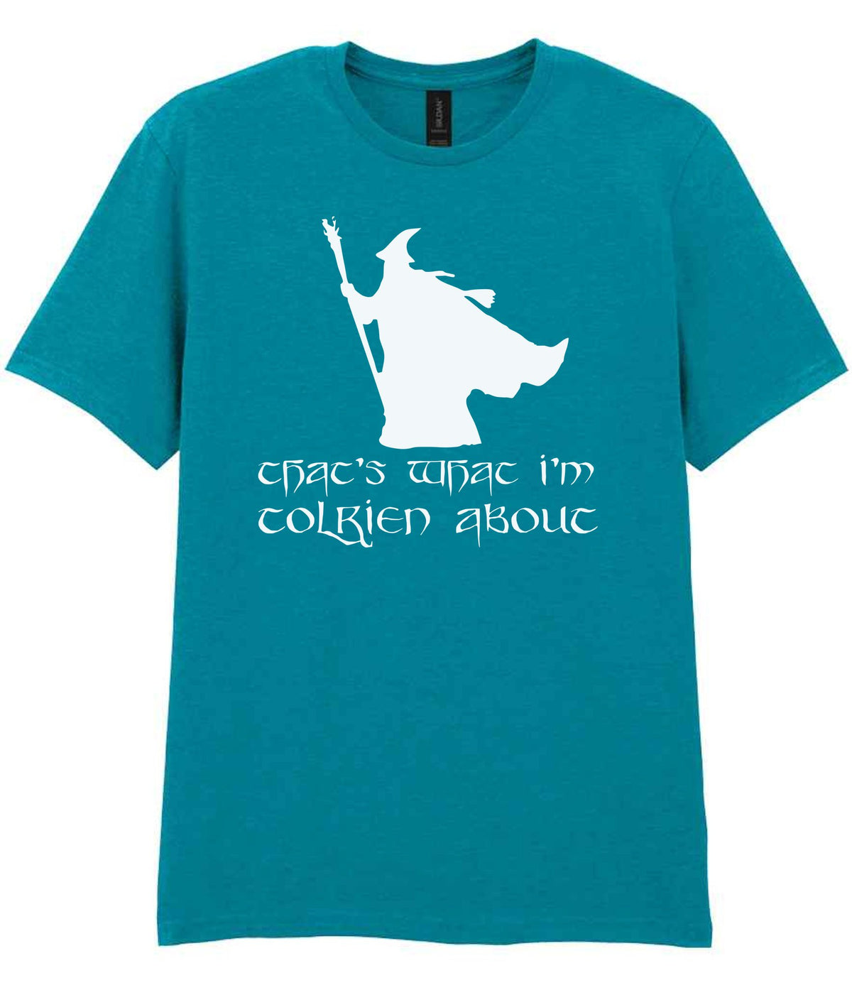 Thats What Im Tolkien About t-shirt in tropical blue
