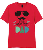 The Coolest Dad t-shirt in red