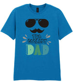 The Coolest Dad t-shirt in sapphire blue
