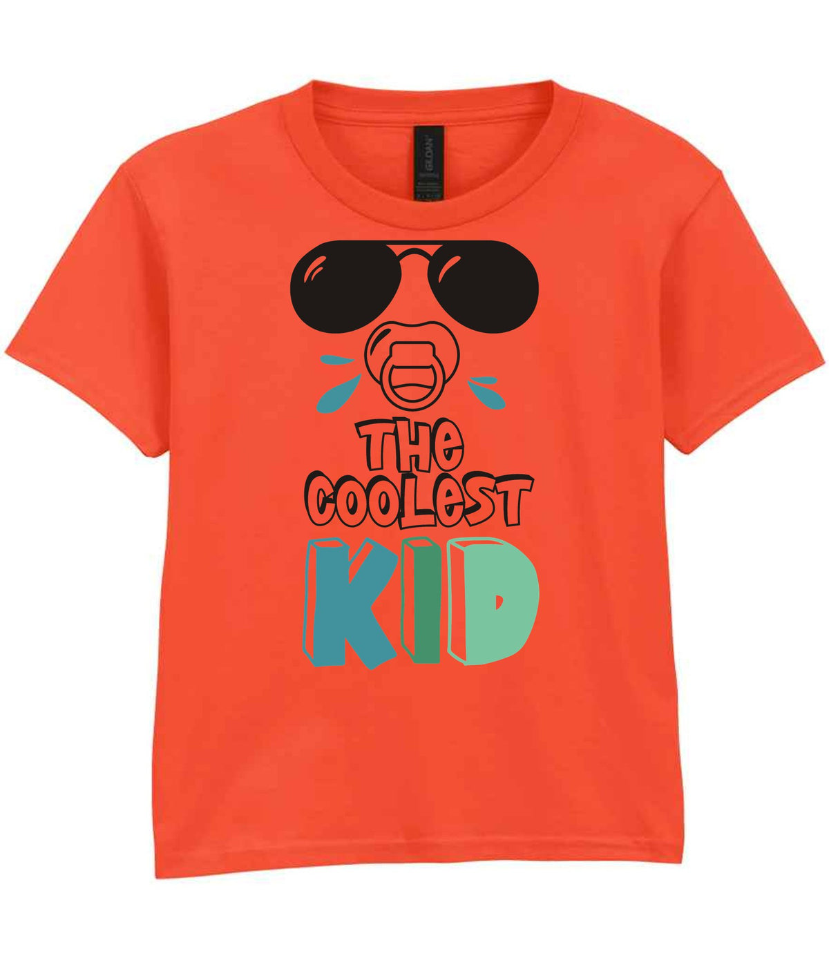 The Coolest Kid t-shirt in orange