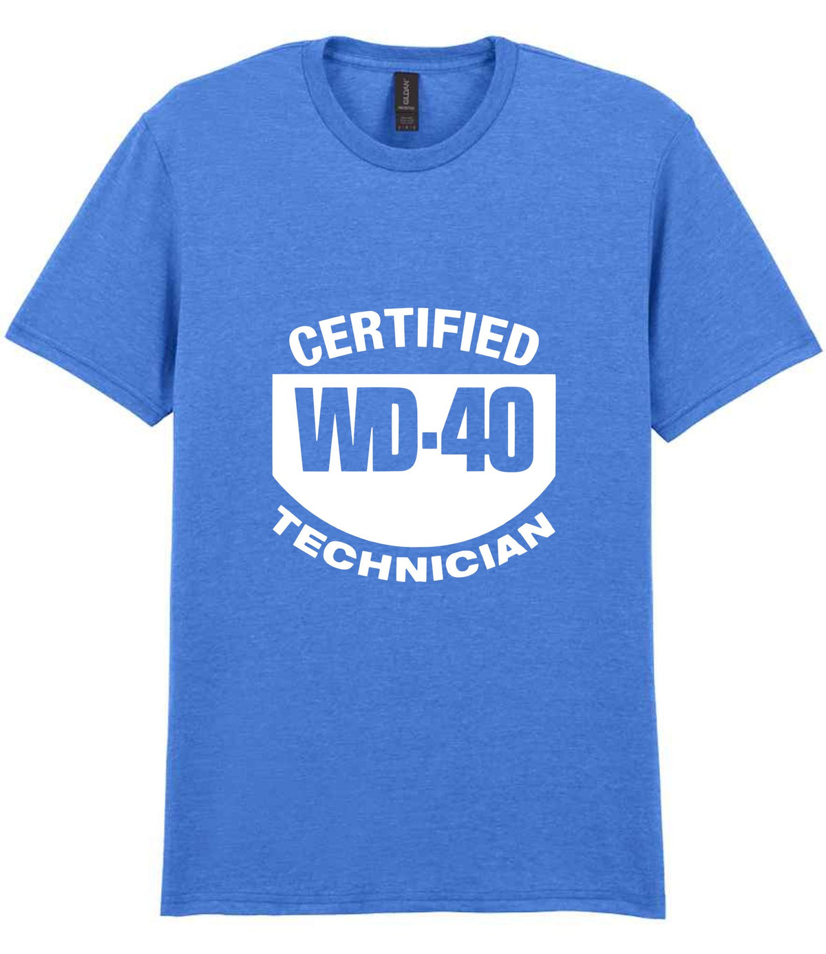 WD 40 Technician t-shirt in heather royal