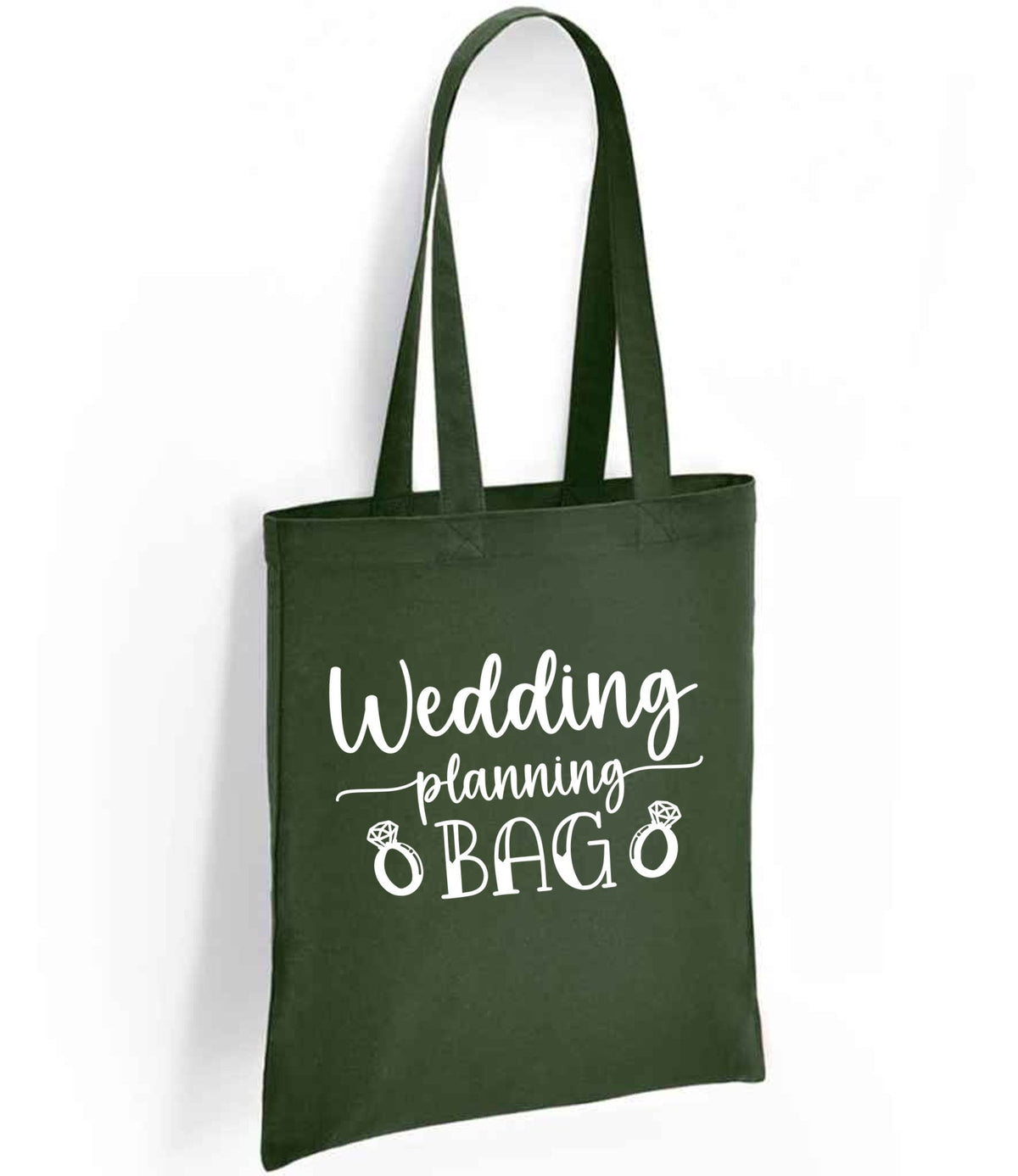 Wedding Planning BAG tote bag in forest green