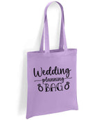 Wedding Planning BAG tote bag in lavender