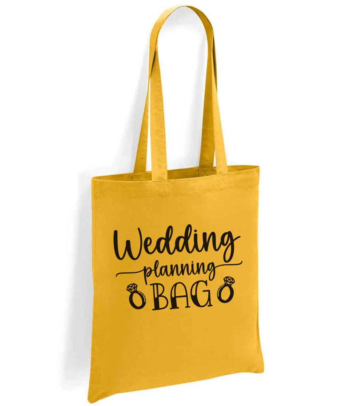 Wedding Planning BAG tote bag in mustard