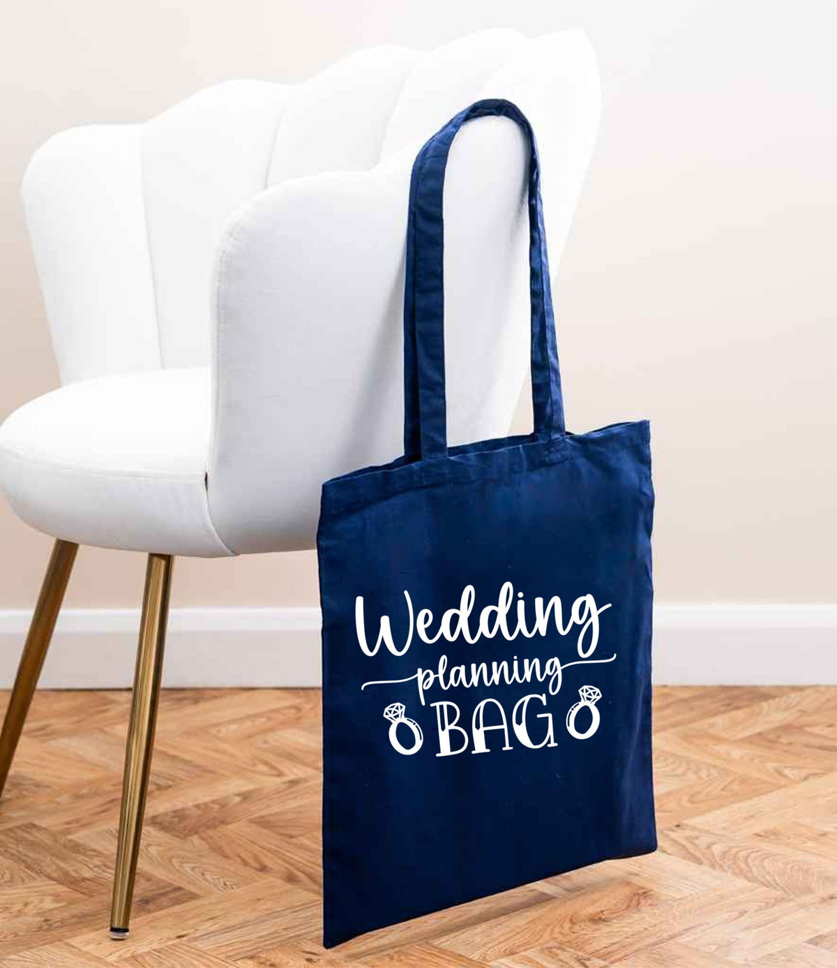 Wedding Planning BAG tote bag in navy