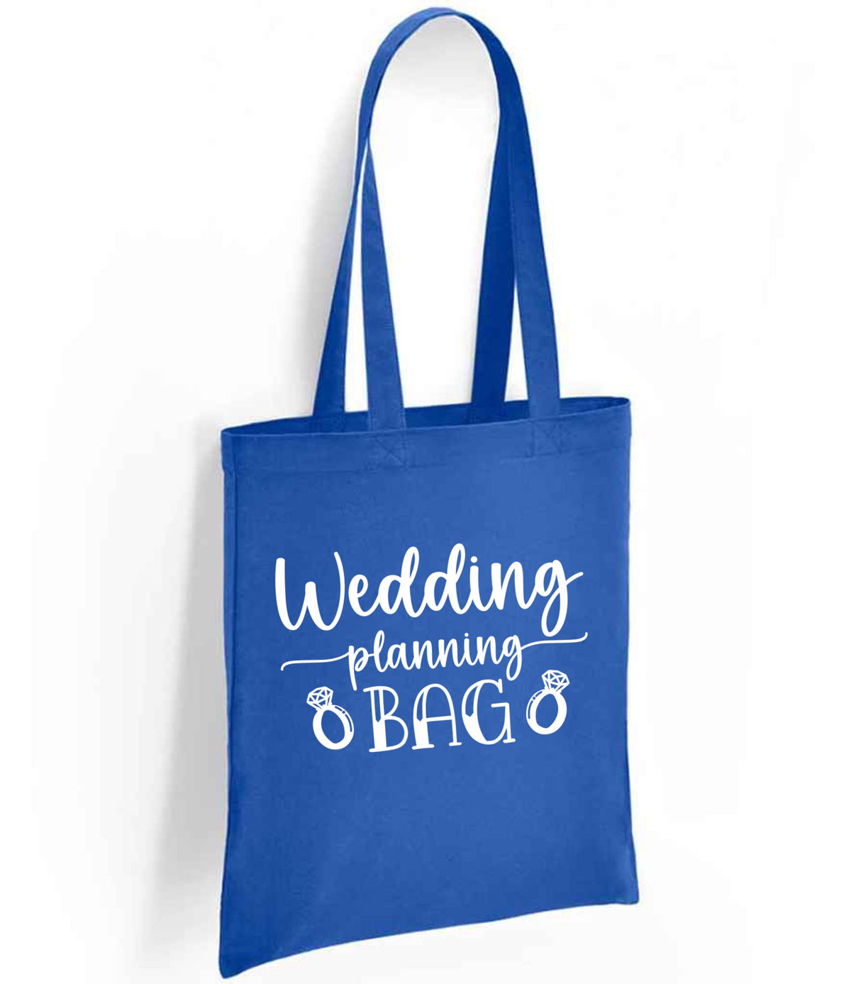 Wedding Planning BAG tote bag in royal blue