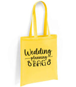 Wedding Planning BAG tote bag in yellow
