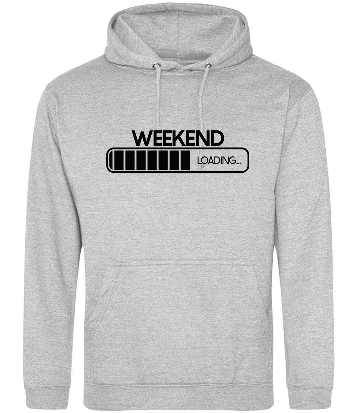 Weekend Loading... hoodie in heather grey