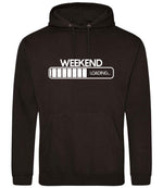 Weekend Loading... hoodie in jet black