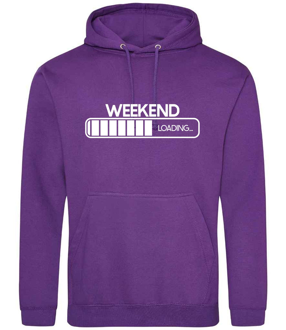 Weekend Loading... hoodie in purple