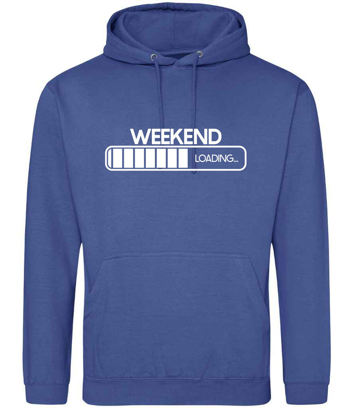 Weekend Loading... hoodie in royal blue
