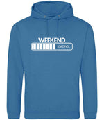 Weekend Loading... hoodie in sapphire blue