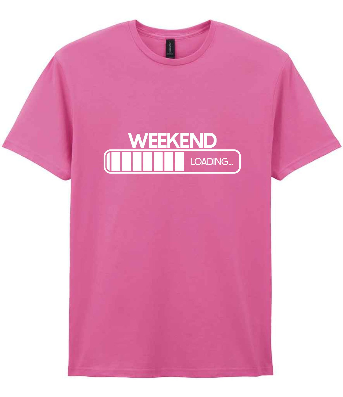 Weekend Loading... t-shirt in azalea