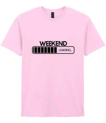Weekend Loading... t-shirt in light pink