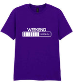 Weekend Loading... t-shirt in purple