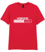 Weekend Loading... t-shirt in red