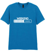 Weekend Loading... t-shirt in sapphire blue