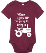 When I Grow UP I'm Going to Drive A t-shirt in burgundy