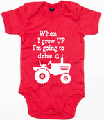 When I Grow UP I'm Going to Drive A t-shirt in red