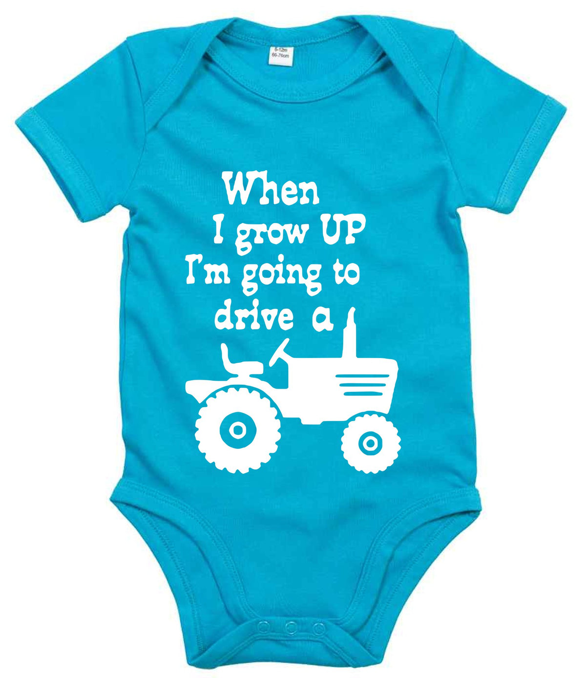 When I Grow UP I'm Going to Drive A t-shirt in surf blue