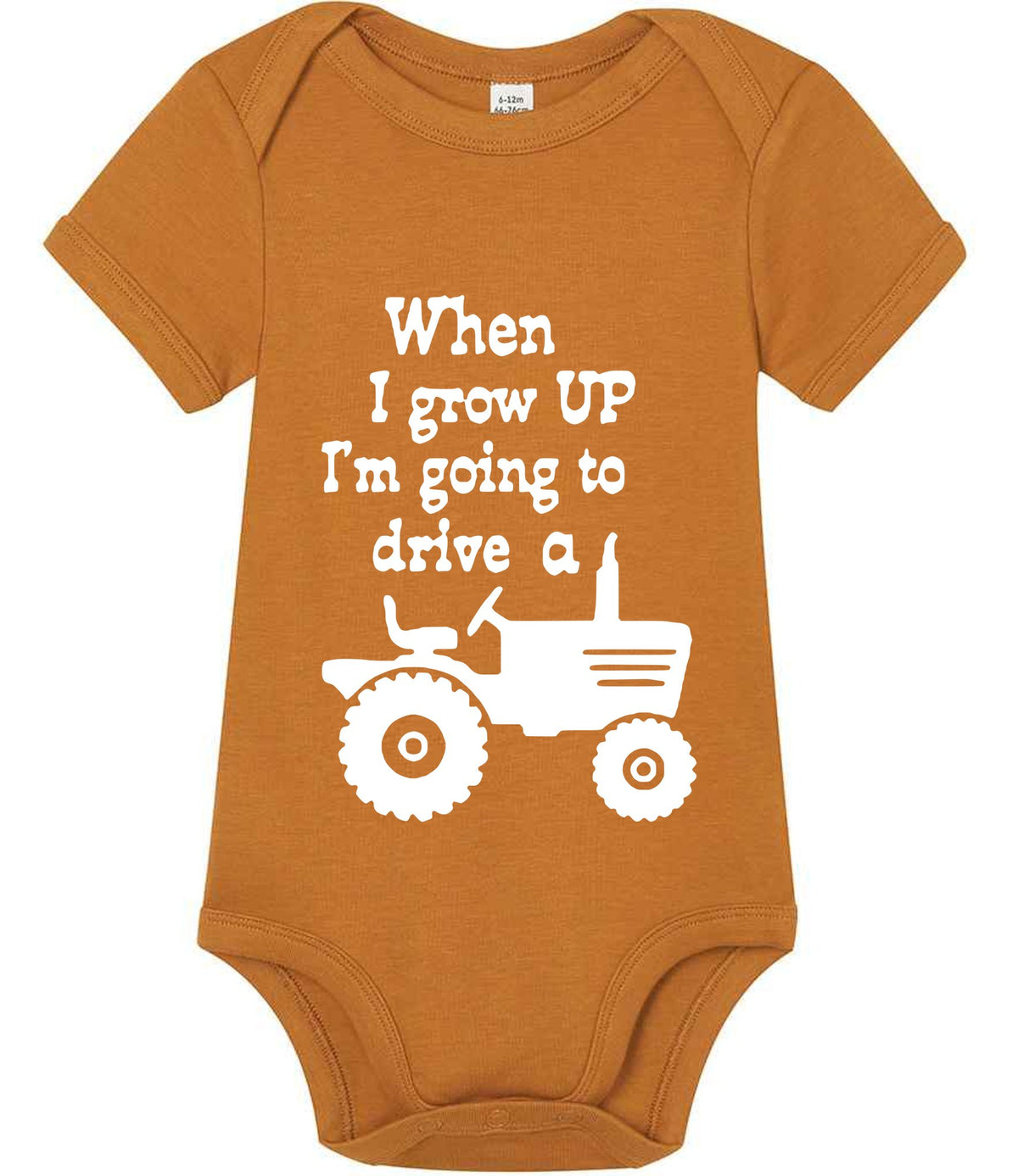 When I Grow UP I'm Going to Drive A t-shirt in toffee