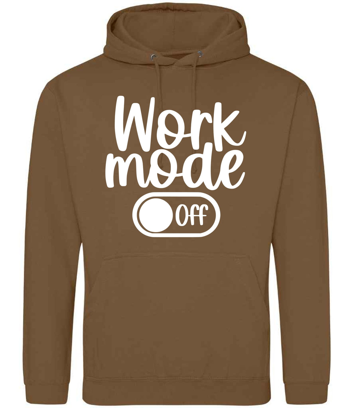 Work Mode Off hoodie in caramel toffee
