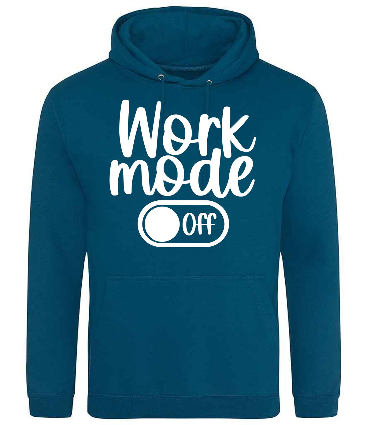 Work Mode Off hoodie in deep sea blue