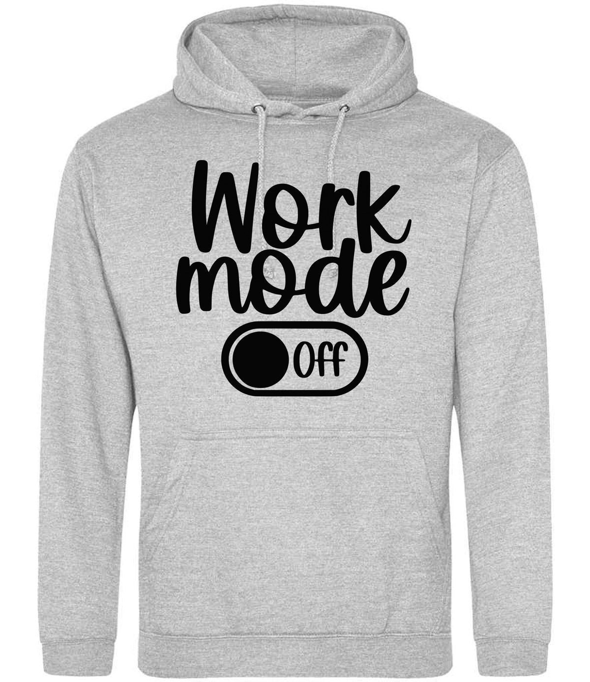 Work Mode Off hoodie in heather grey