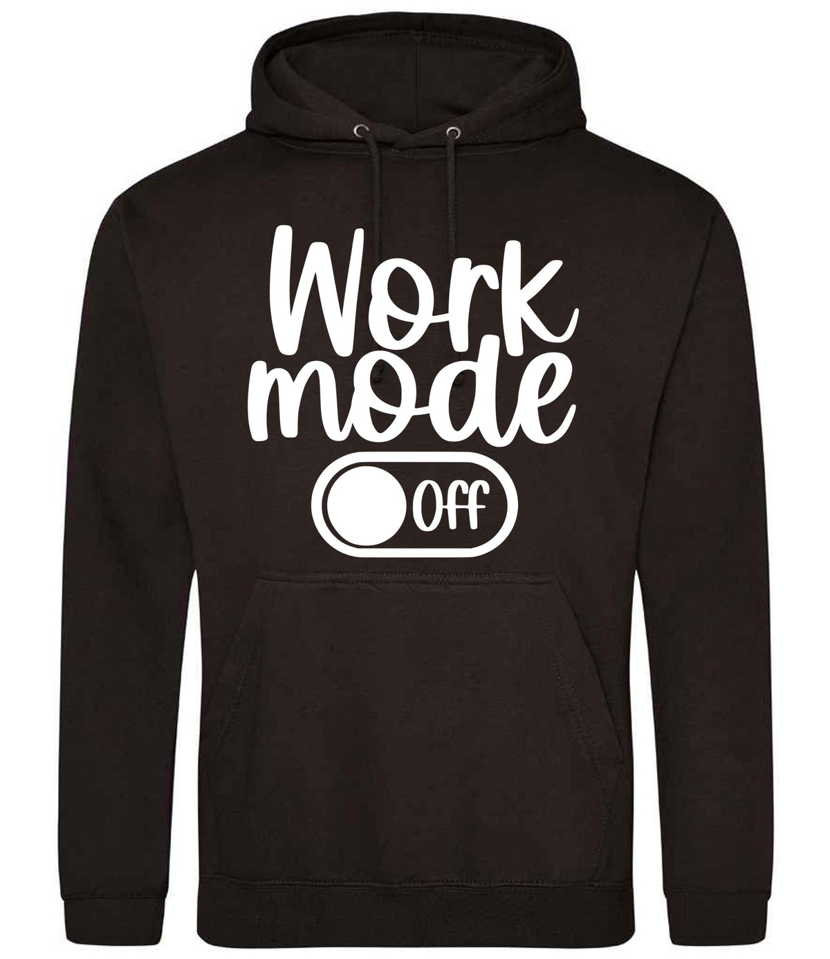 Work Mode Off hoodie in jet black