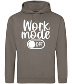 Work Mode Off hoodie in natural clay