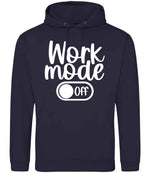 Work Mode Off hoodie in new french navy