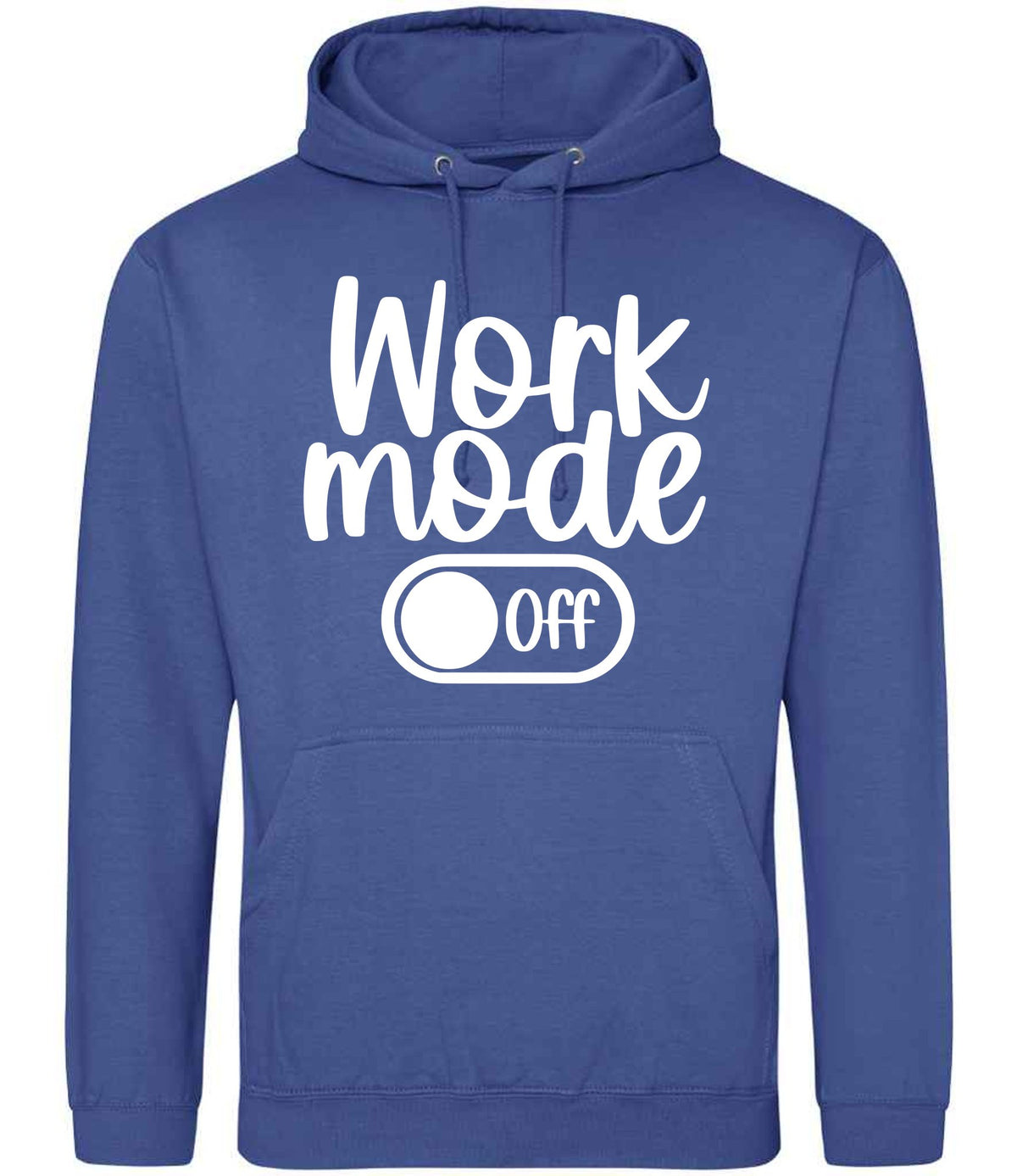 Work Mode Off hoodie in royal blue