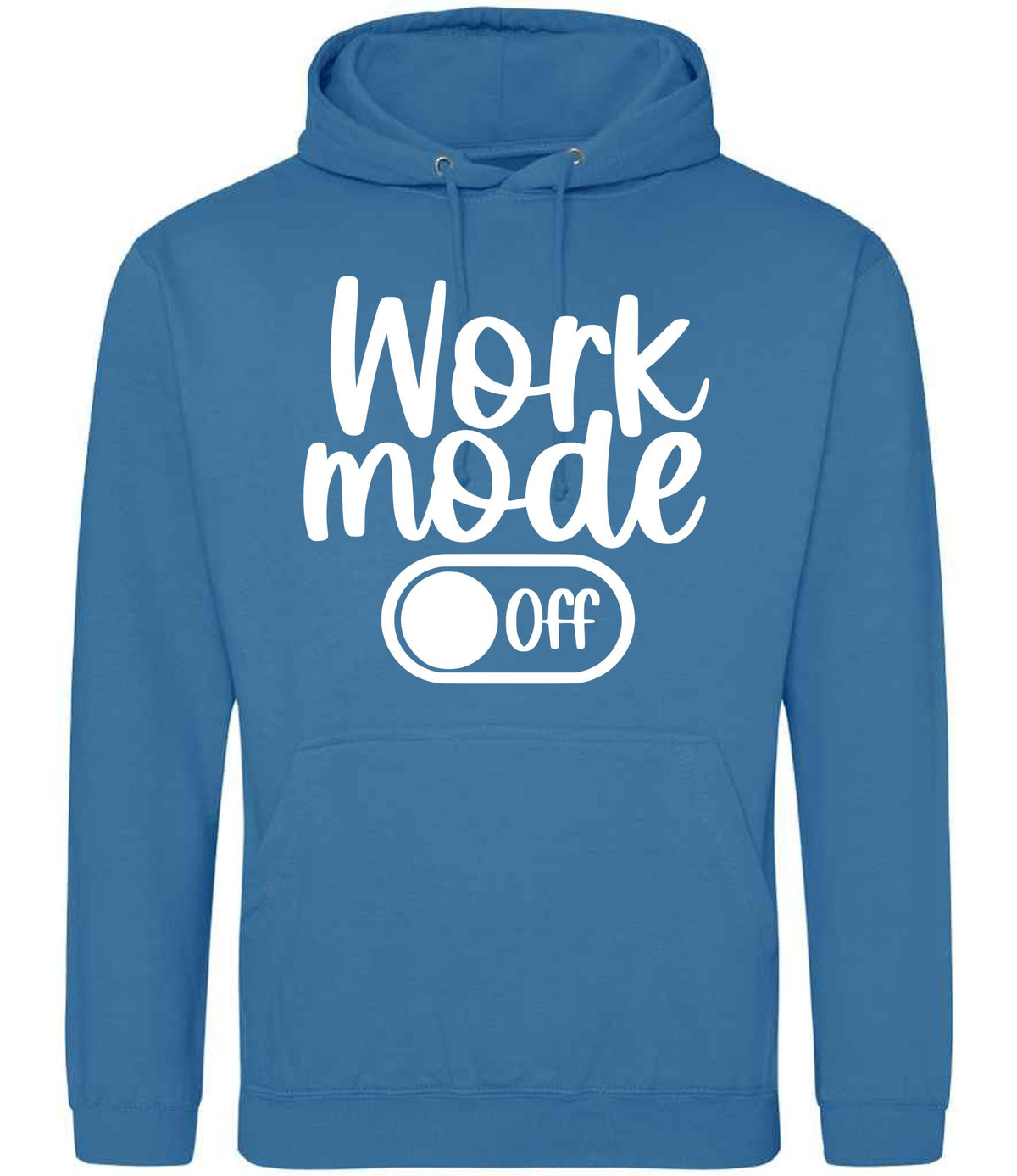 Work Mode Off hoodie in sapphire blue