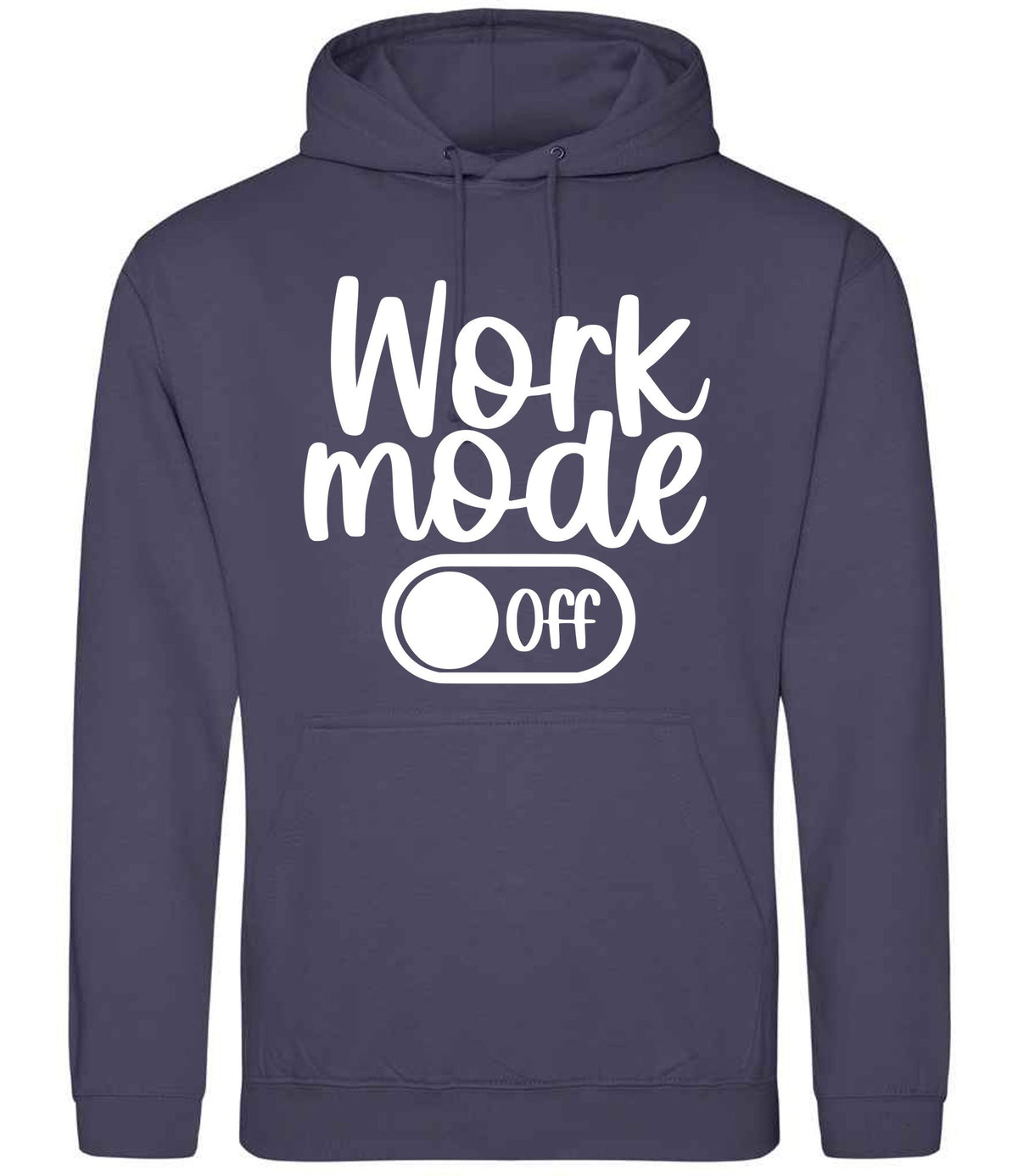 Work Mode Off hoodie in shark grey