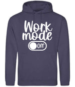 Work Mode Off hoodie in shark grey