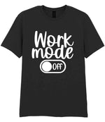 Work Mode Off t-shirt in black