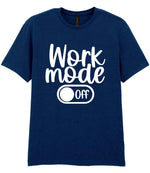 Work Mode Off t-shirt in navy
