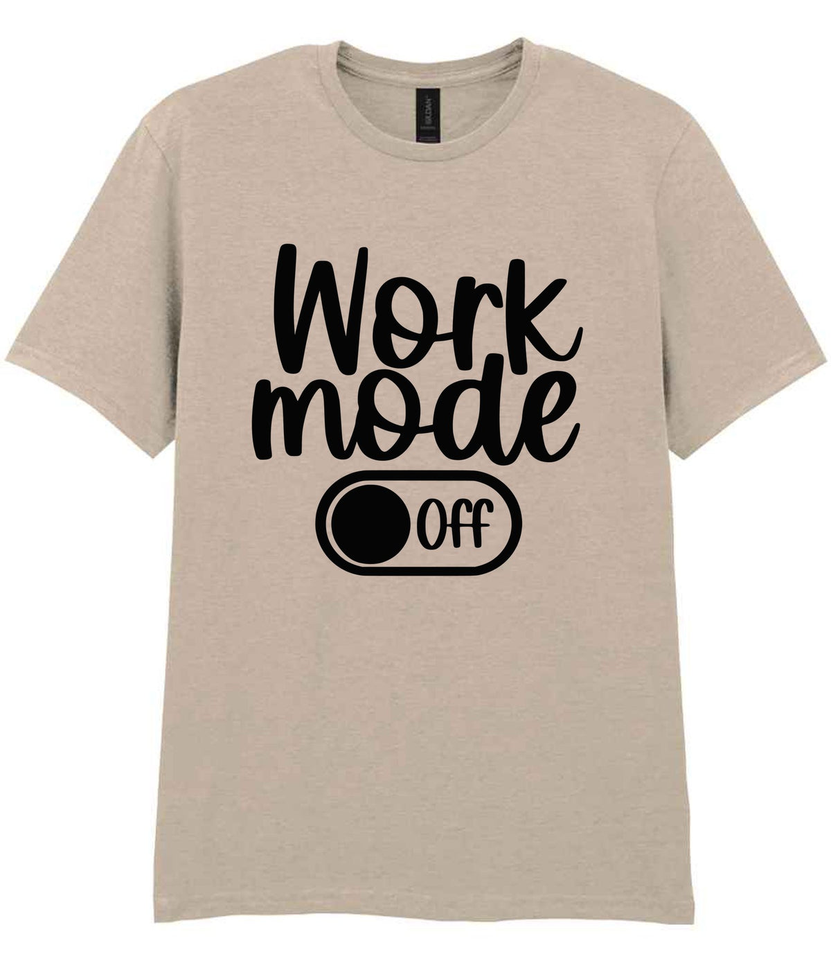 Work Mode Off t-shirt in sand