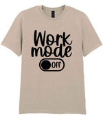 Work Mode Off t-shirt in sand