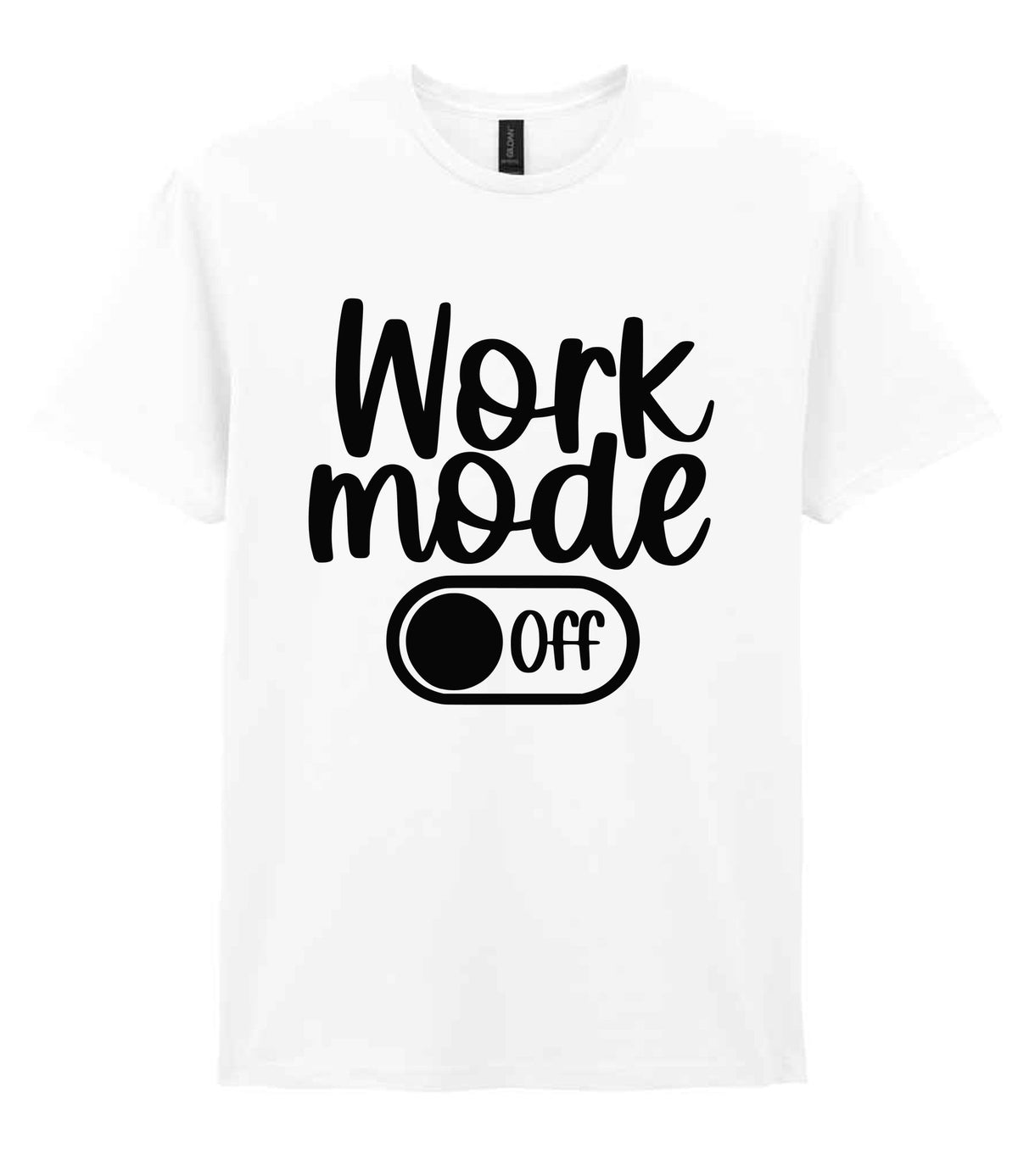 Work Mode Off t-shirt in white