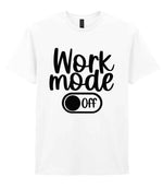 Work Mode Off t-shirt in white