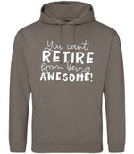 You Can't RETIRE From Being AWESOME! hoodie in natural clay