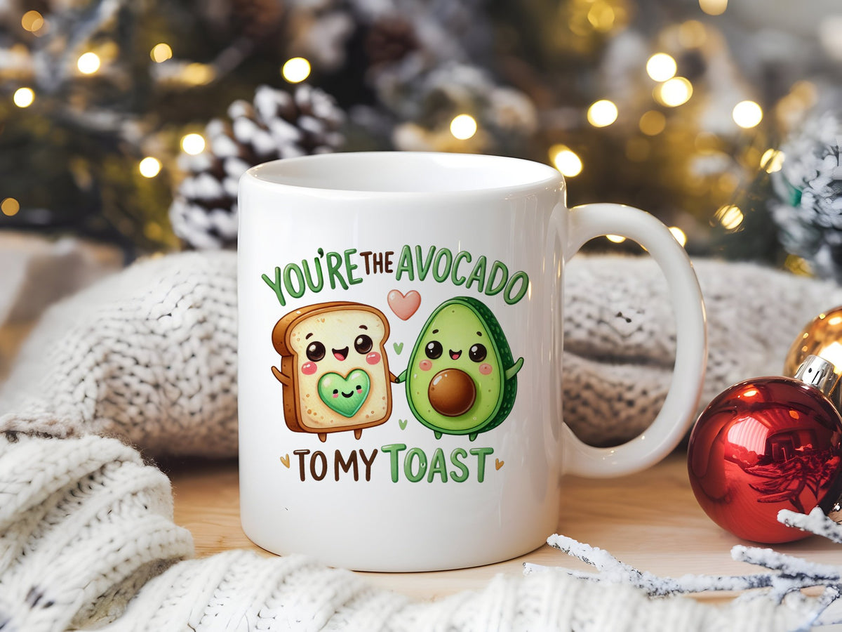 You're the Avocado to My Toast standard mug in white
