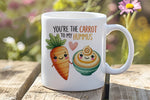 You're the Carrot to My Hummus standard mug in white