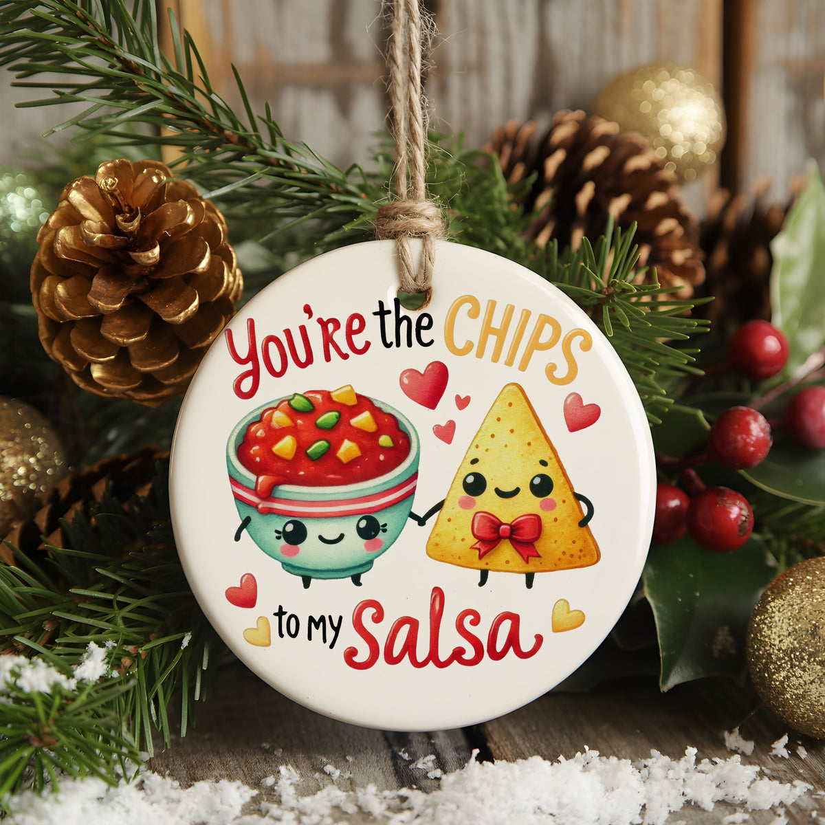 You're the CHIPS to My Salsa hanging decoration in standard