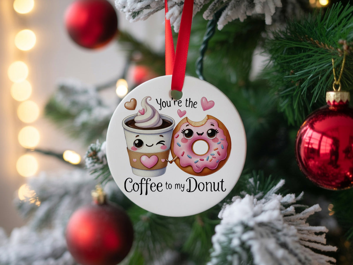 You're the Coffee to My Donut hanging decoration in standard