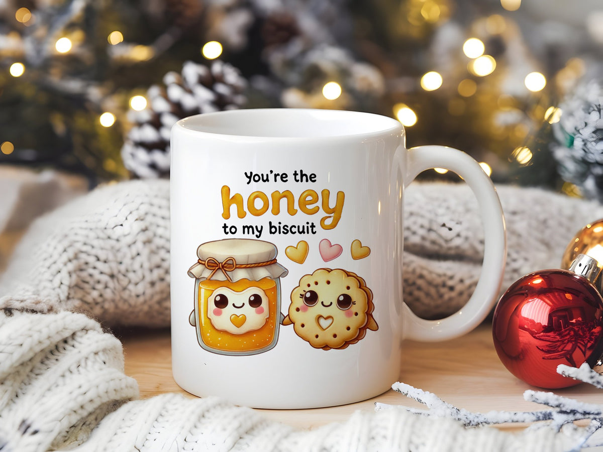 You're the Honey to My Biscuit standard mug in white