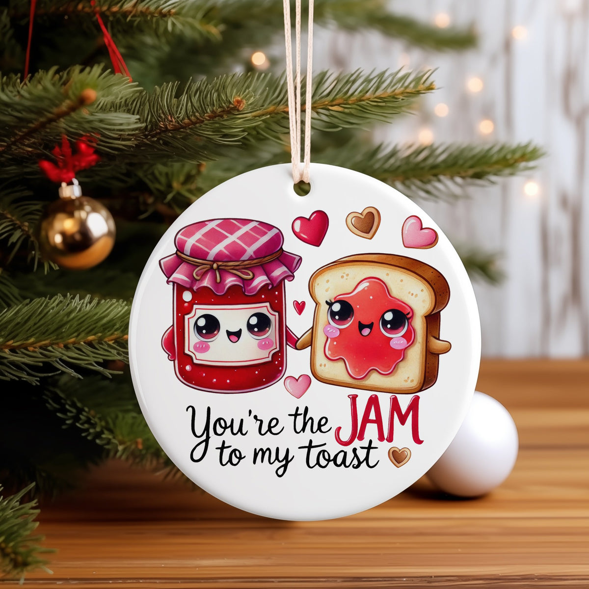 You're the JAM to My Toast hanging decoration in standard